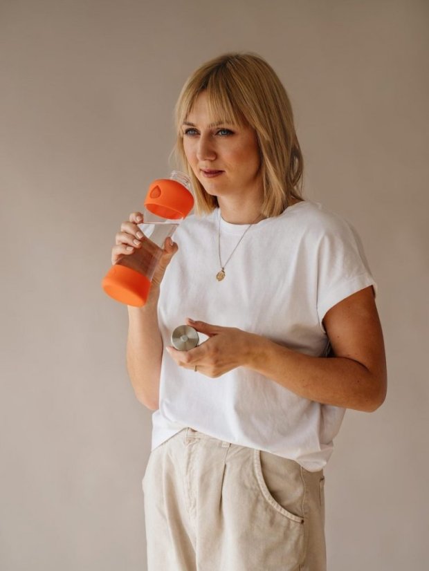 Láhev na pití Equa Squeeze Active Tangerine 550 ml