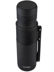 Nerezová fľaša na pitie CONTIGO 1200 ml - Čierna mat