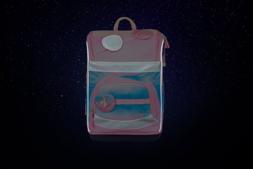 BAAGL SADA 3 Zippy Plus Rainbow Unicorn: aktovka, peračník, vrecko - Baagl