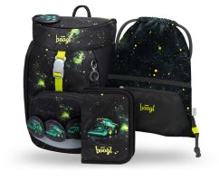 BAAGL SET 3 Airy Traktor: batoh, penál, sáček GRS - Baagl