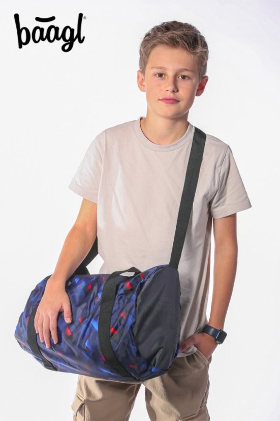 BAAGL SET 3 Skate Indigo: batoh, penál, sportovní taška - Baagl