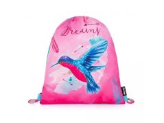 Sáček na cvičky Oxybag Kolibřík růžový