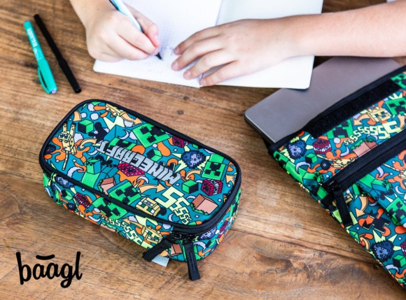 BAAGL Školní penál etue Minecraft Chaos - Baagl