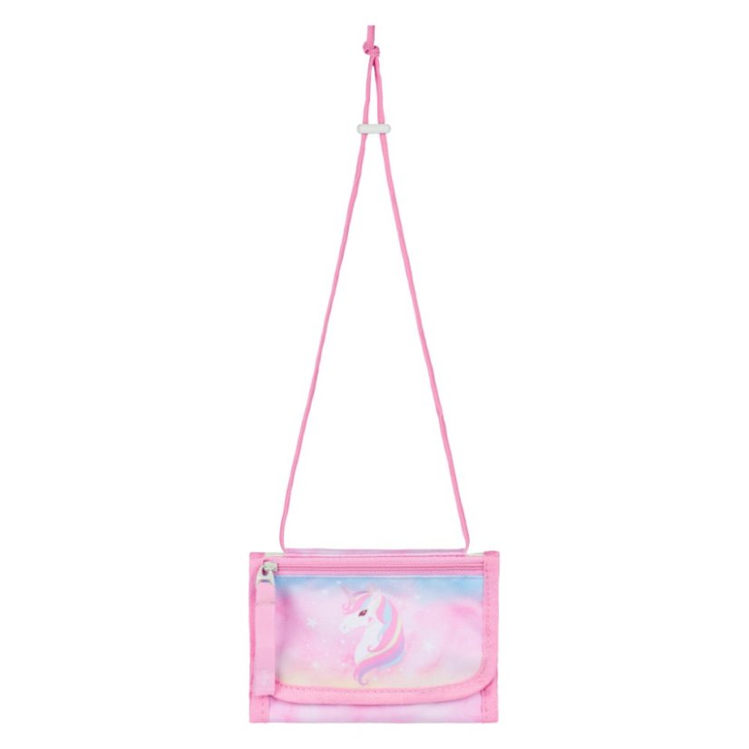 BAAGL SET 5 Airy Rainbow Unicorn: batoh, penál, sáček, zástěra, peněženka - Baagl