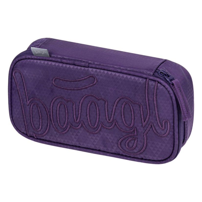 BAAGL SET 3 Coolmate Plum: batoh, penál, sáček - Baagl