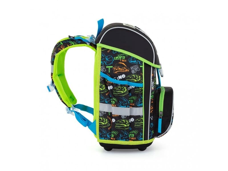 Školní aktovka v setu pro prvňáčky Oxybag PREMIUM Dinosaurus - 3 díly