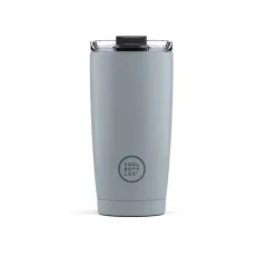Termohrnček z nehrdzavejúcej ocele COOL BOTTLES Pastelovo šedý trojvrstvový 550 ml