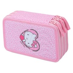 BAAGL Školní penál třípatrový Hello Kitty Sweet Leopard GRS - Baagl
