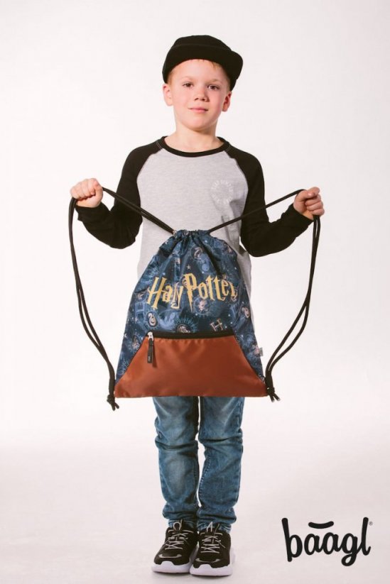 Sáček na obuv s kapsou Baagl Harry Potter Bradavice