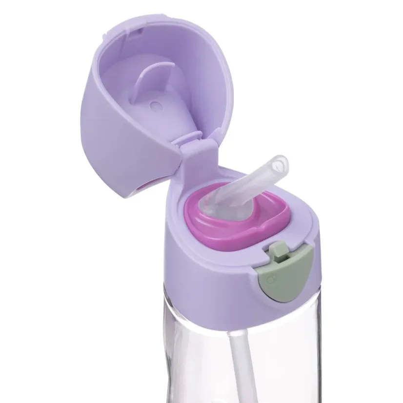 B.Box fľaša na pitie so slamkou 450 ml – Sugar Plum