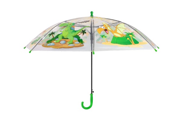 Deštník Dinosaurus plast/kov vystřelovací 64cm v sáčku - Teddies