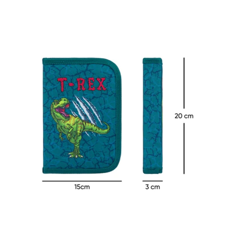 Školní batoh v setu Baagl Airy T-REX - 3 díly