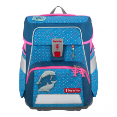 Školní aktovka SPACE pro prvňáčky - 5-dílný set, Step by Step Dolphin Pippa, certifikát AGR - Step by Step