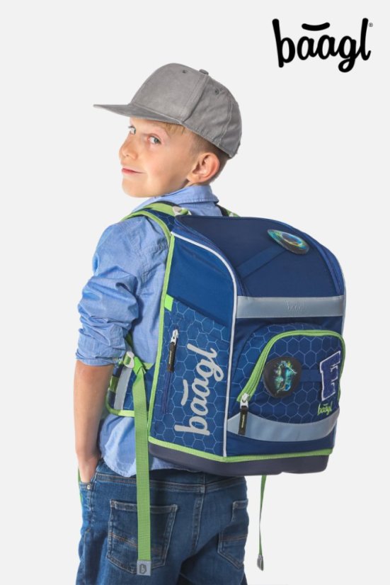 BAAGL SADA 5 Zippy Plus Futbalová lopta: aktovka, peračník, vrecko, zástera, peňaženka - Baagl