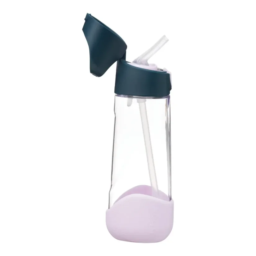 B.Box fľaša na pitie so slamkou 600 ml – Indigo Rose