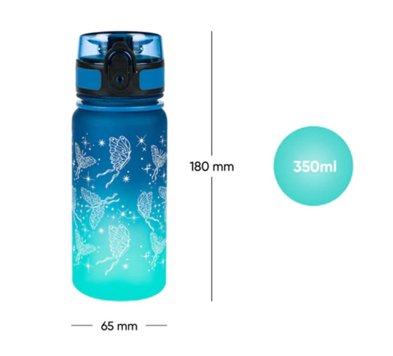 Dětská tritanová láhev na pití Baagl Gradient Motýl  350 ml