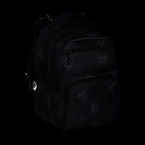 Bagmaster ZIPSTER 25 A studentský set – černý s bílými květy - Bagmaster