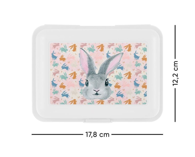 Školní aktovka v setu pro prvňáčky Baagl Zippy Bunny - 6 dílů