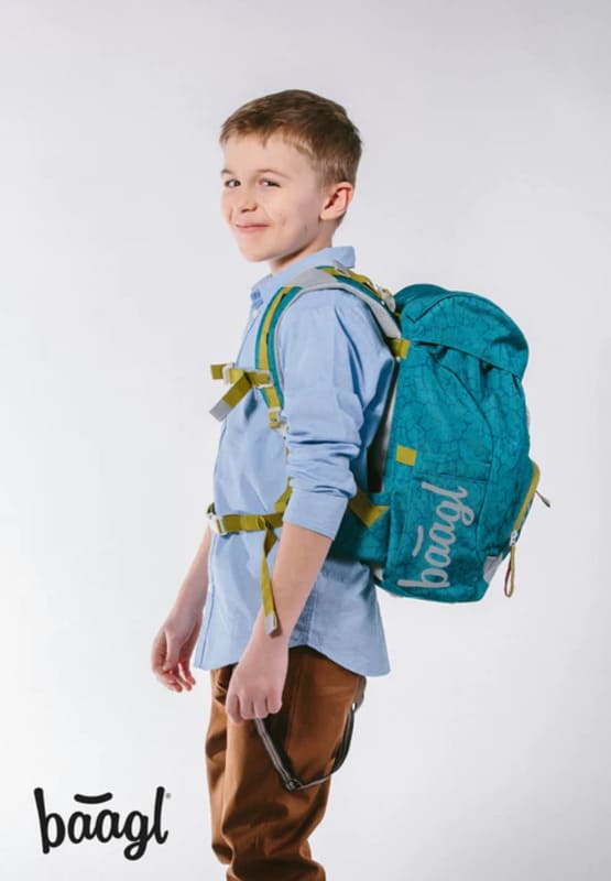 Školní batoh v setu Baagl Airy T-REX - 3 díly