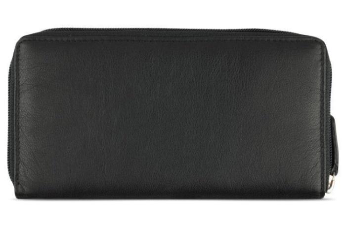Dámská kožená peněženka na zip Bugatti Banda černá
