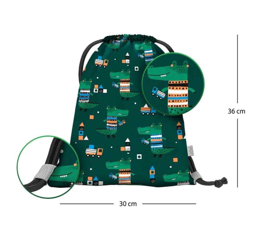 Předškolní sáček Baagl Krokodýl