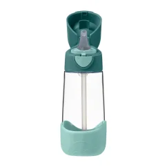 B.Box láhev na pití s brčkem 450 ml – Emerald Forest