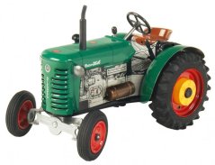 Traktor Zetor 25A zelený na klíček kov 15cm 1:25 v krabičce Kovap - Kovap