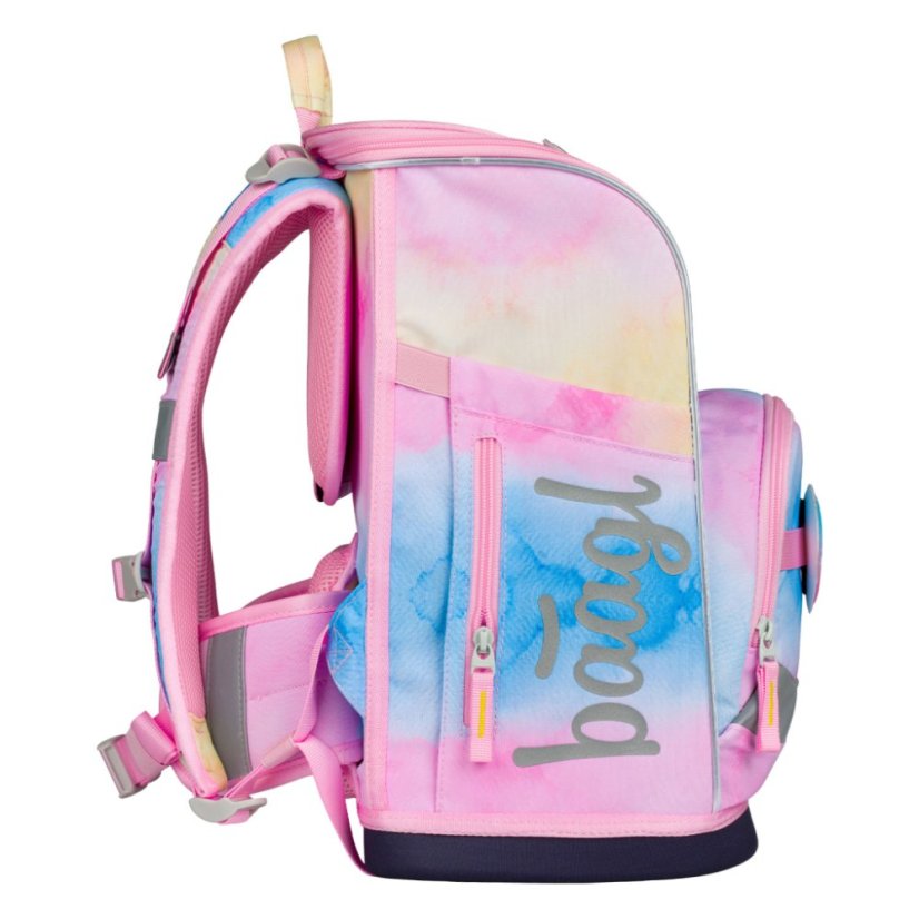 BAAGL SET 5 Zippy Plus Rainbow Unicorn: aktovka, penál, sáček, zástěra, peněženka - Baagl