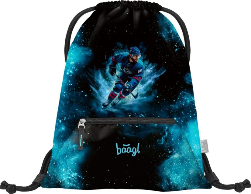 BAAGL SET 5 Zippy Hokej: aktovka, penál, sáček, zástěra, peněženka - Baagl