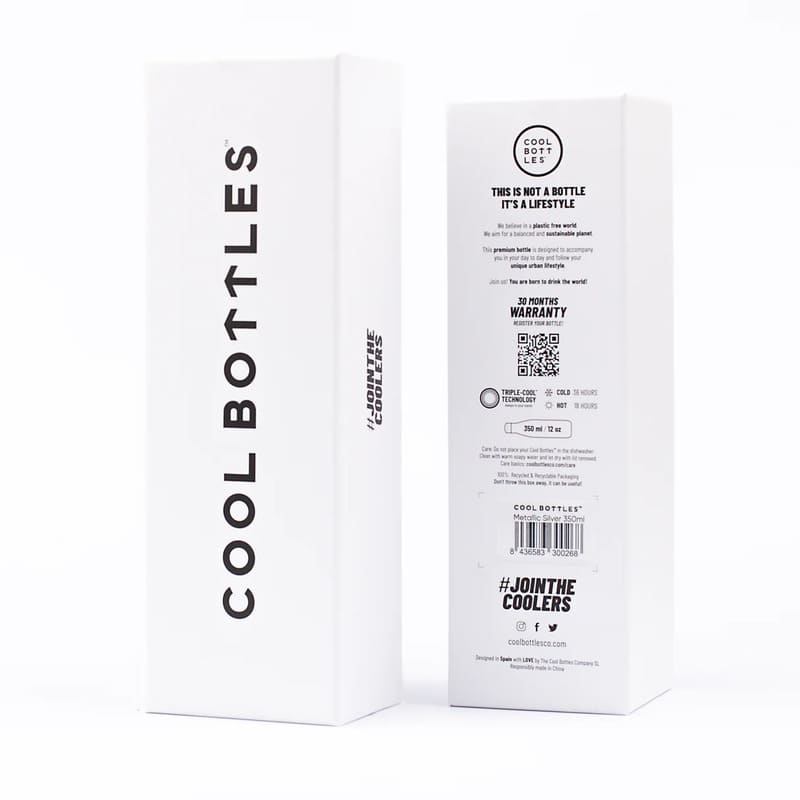 Nerezová termolahev COOL BOTTLES Pastel Pink třívrstvá 350ml