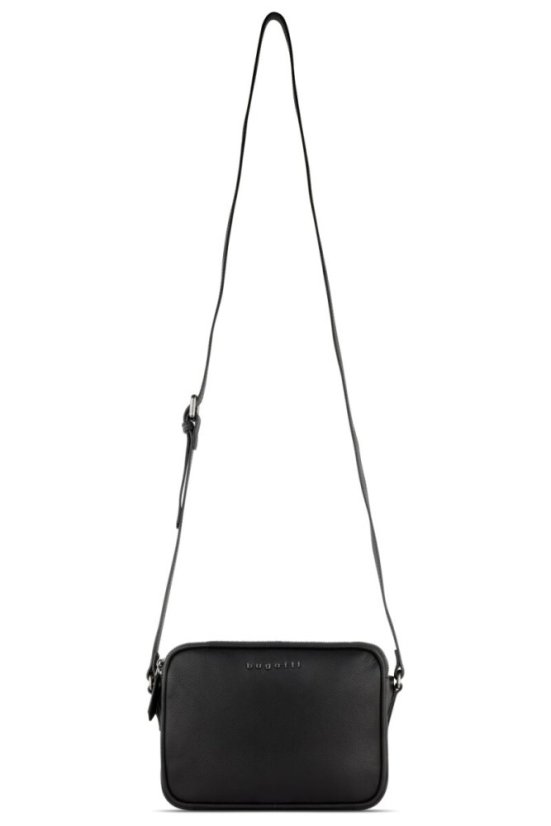 Dámská kožená crossbody kabelka Bugatti Bella černá