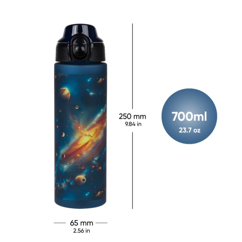 BAAGL Tritanová láhev na pití Vesmír, 700 ml - Baagl