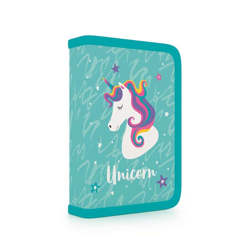 Jednopatrový školní penál Oxybag Unicorn iconic II - vybavený