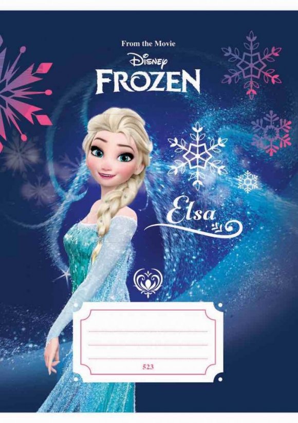 Školní sešit Frozen – Ledové království, 20 listů, A5, linkovaný