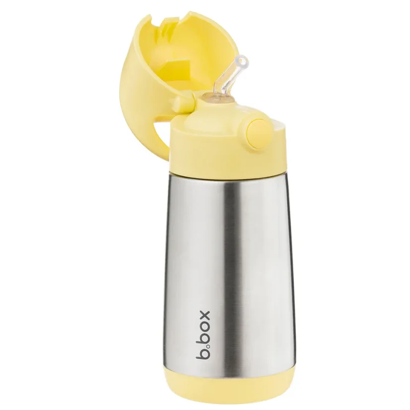B.Box termoska na pití s brčkem 350 ml – Lemon Twist