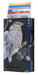 Kožená peněženka TRU VIRTU CLICK & SLIDE 3D limitovaná edice - Bird & Clover