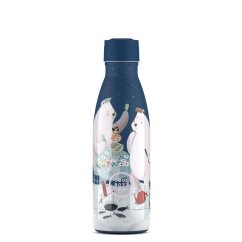 Dětská nerezová termolahev COOL BOTTLES Kids Polar Bears třívrstvá 350ml 3D