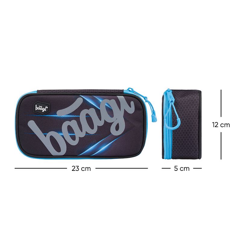 Školní batoh v setu Baagl skate Bluelight - 3 díly