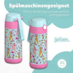 Dětská nerezová termoláhev na pití JARLSON MALI Mořská panna 350 ml