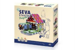 Stavebnice SEVA STAVÍME Bungalov plast 548 dílků v krabici 35x33x7cm - SEVA