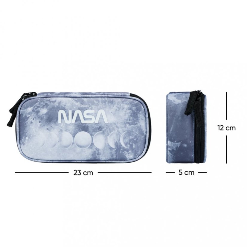 BAAGL Školní penál etue NASA Grey - Baagl