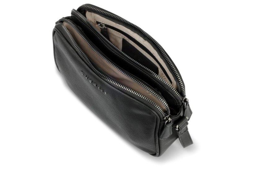 Dámská kožená crossbody kabelka Bugatti Bella černá