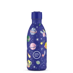Detská termo fľaša z nerezovej ocele COOL BOTTLES Kids Stellar Journey trojvrstvová 500 ml 3D