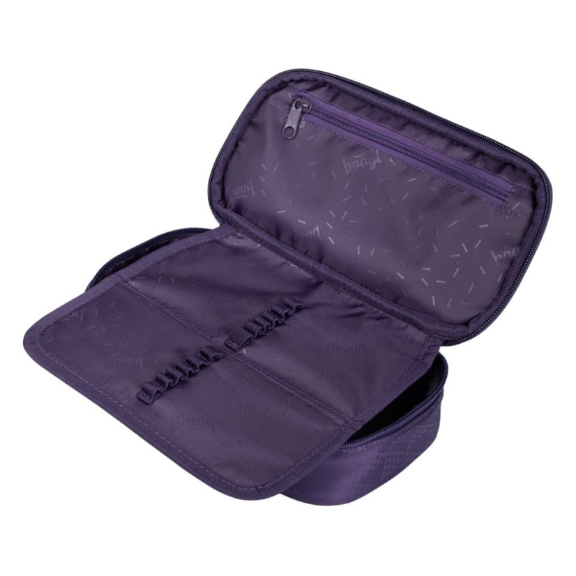 BAAGL Školní penál etue Plum - Baagl