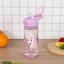 BAAGL Tritanová fľaša na nápoje so slamkou Rainbow Unicorn, 500 ml - Baagl