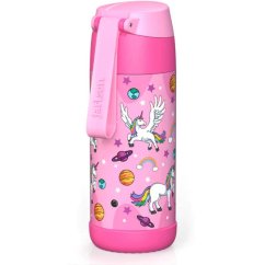 Dětská nerezová termoláhev s brčkem JARLSON CHARLI Unicorn 350 ml