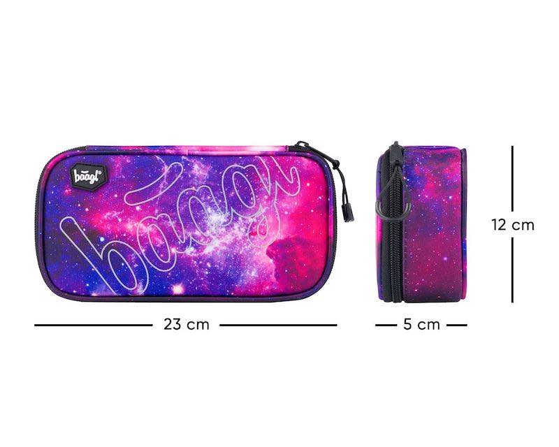 Školský batoh v sade Baagl skate Galaxy - 3 kusy