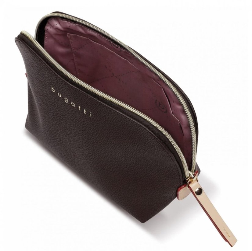 Dámská kosmetická taška Bugatti Ella hnědá oválná