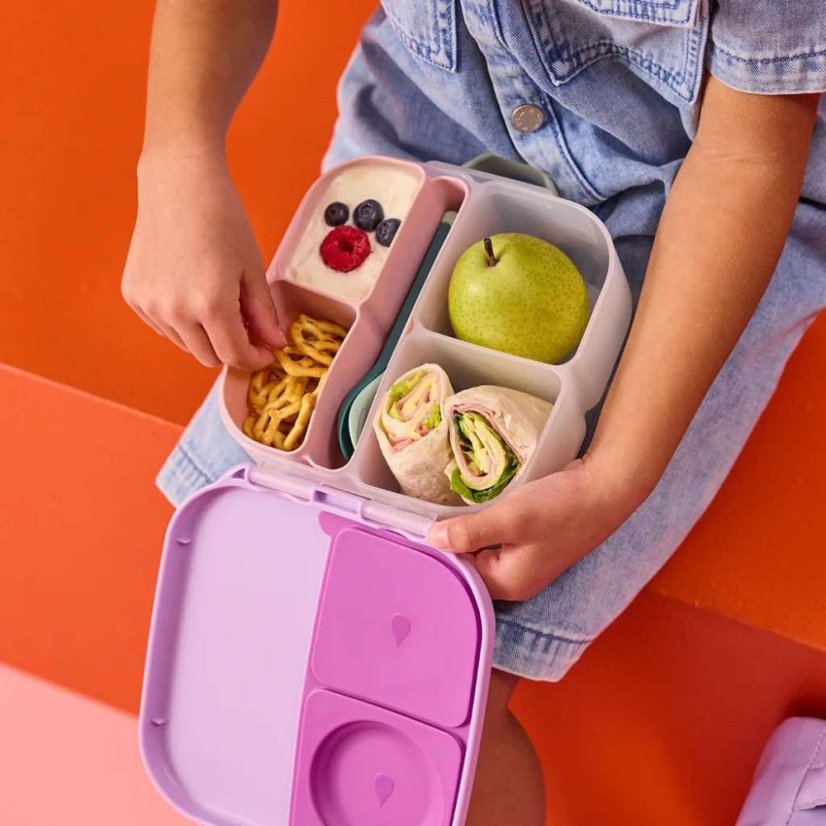 b.box Silikónový bento organizér do stredného boxu Ružový