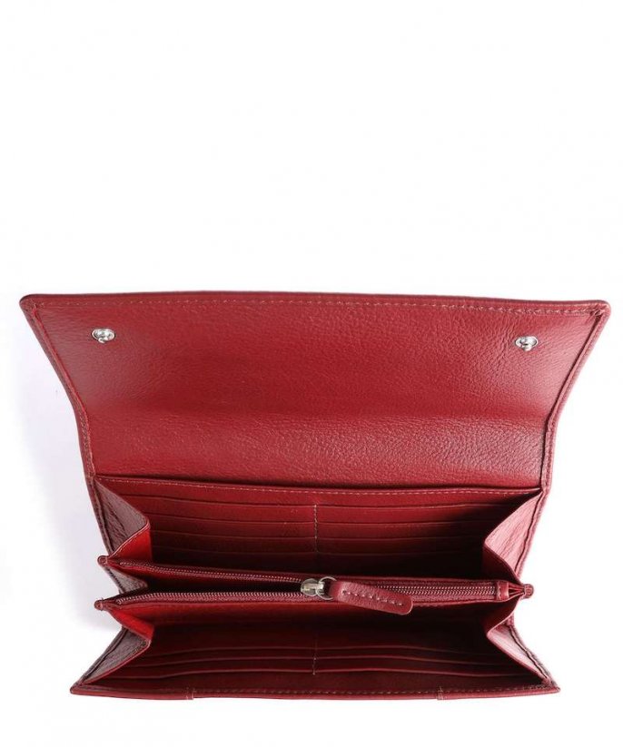 Dámská kožená peněženka Bugatti Lady Top červená